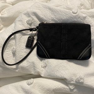 Black Coach Wristlet